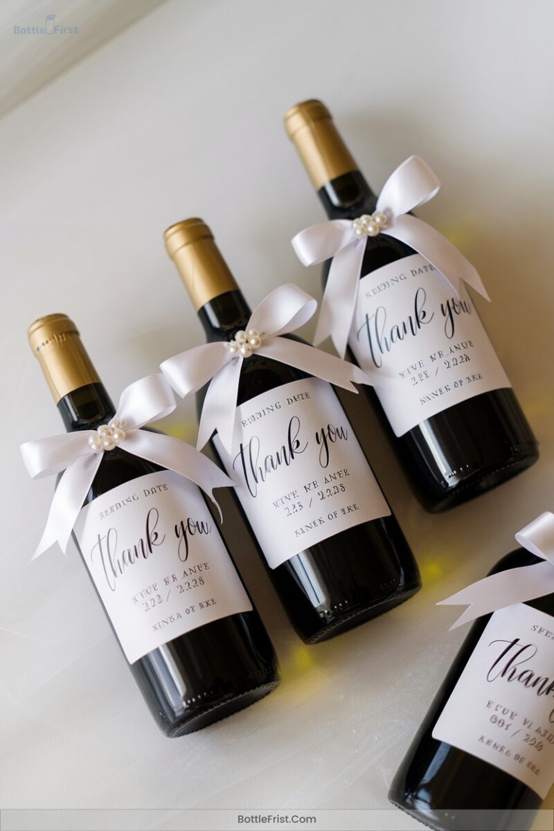 Personalized Wine Bottle Favors