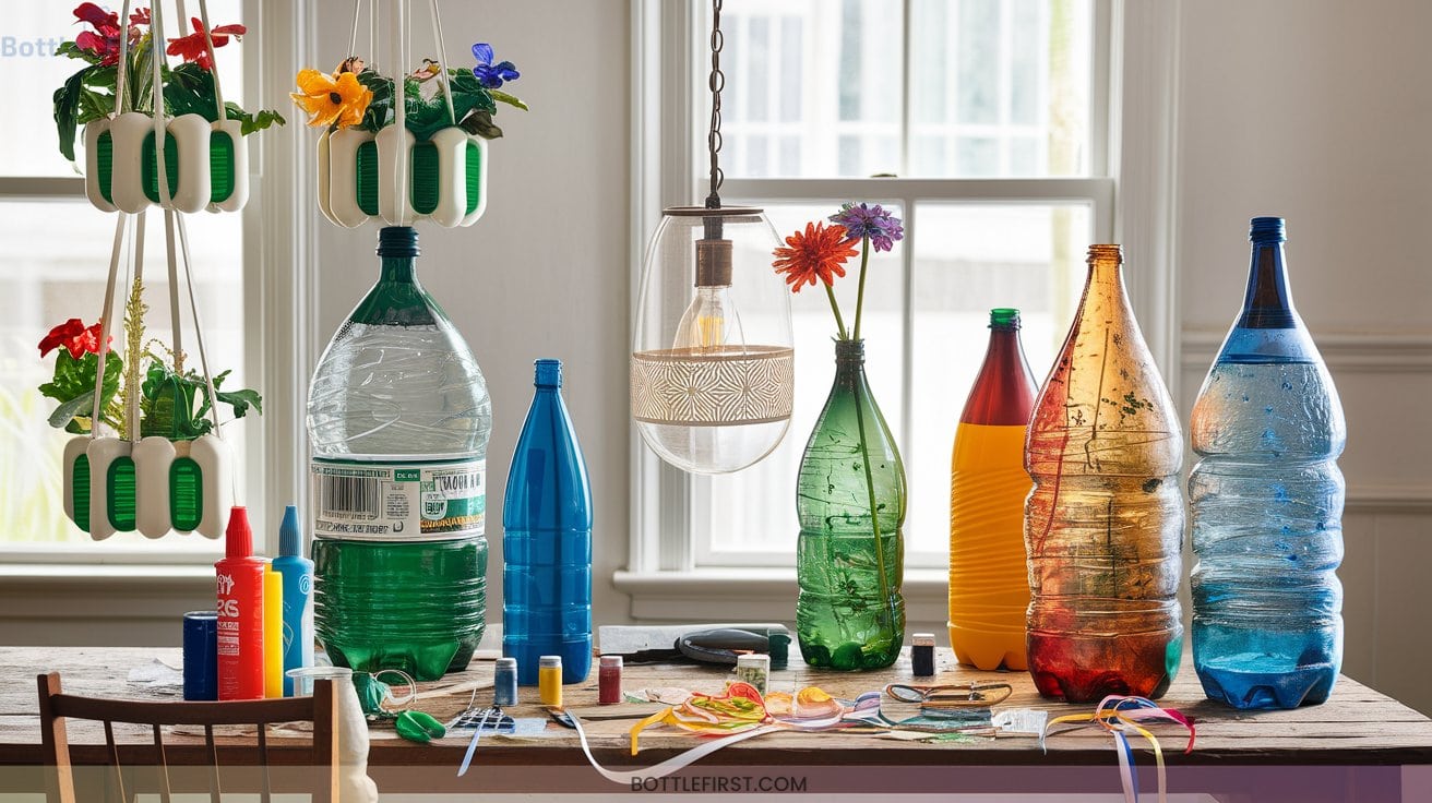 Impressive Big Plastic Bottle Crafts for Statement Decor