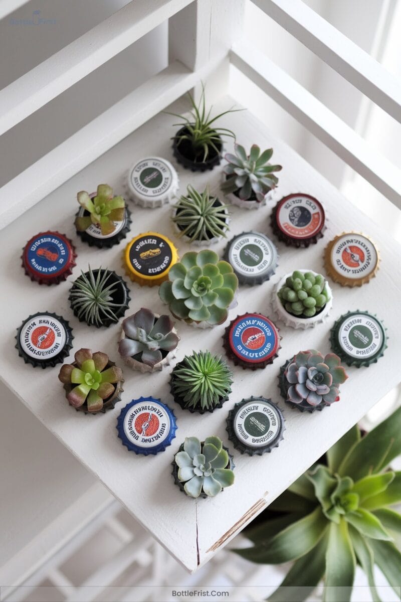 Designing Bottle Cap Planters