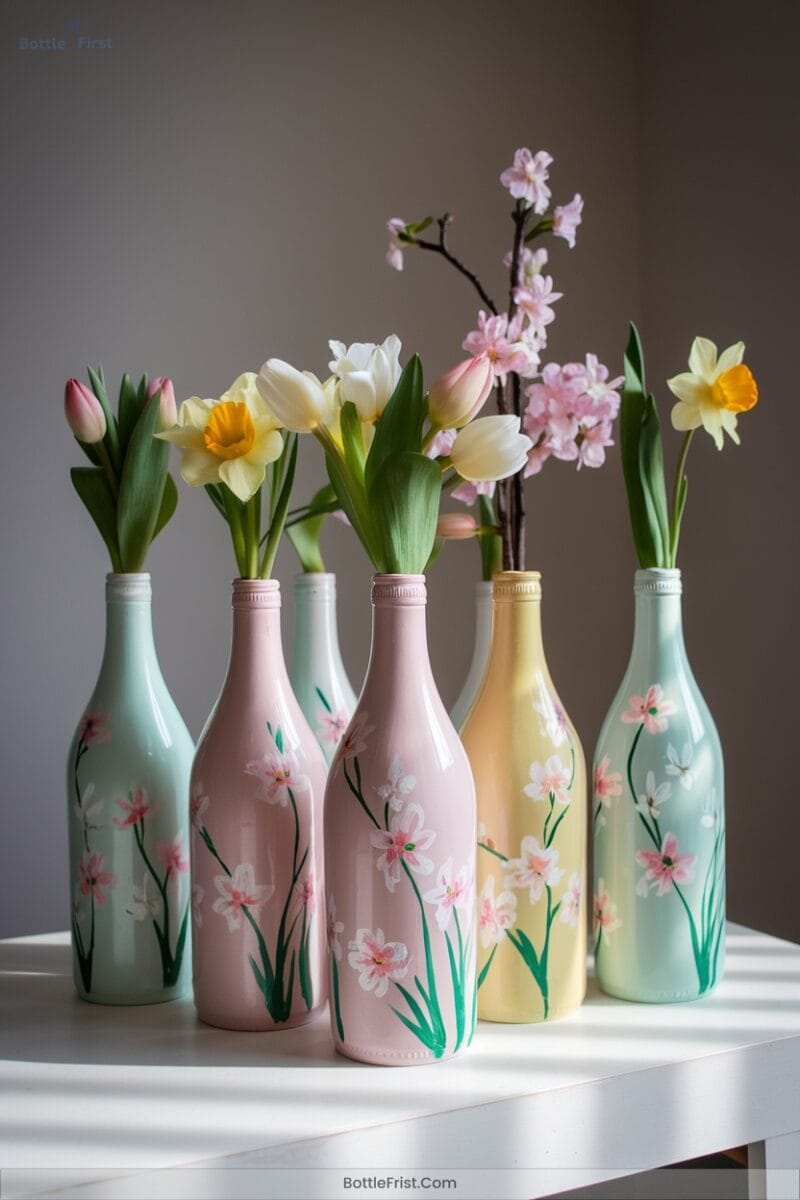Spring Floral Bottle Designs