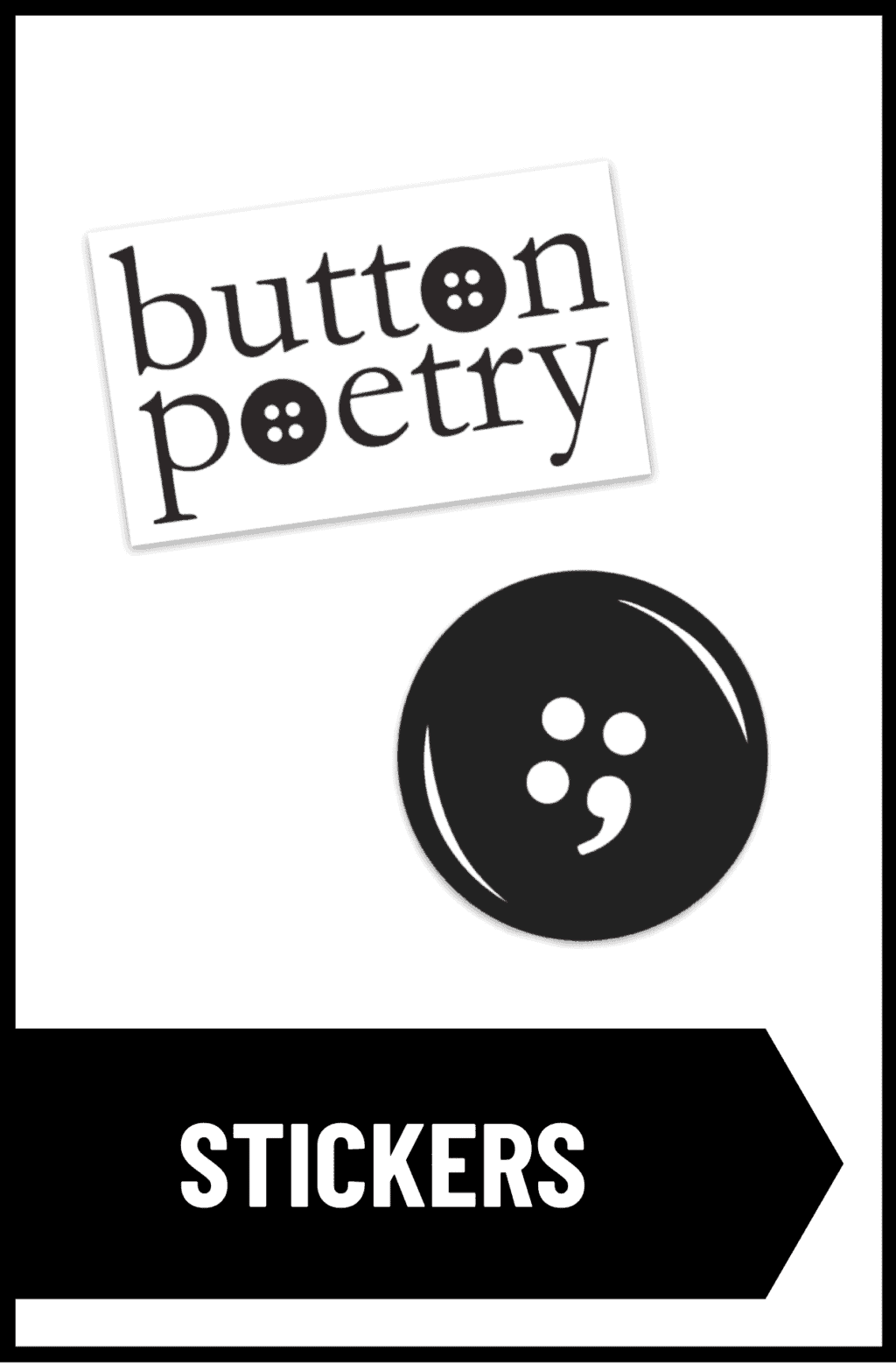 Button Poetry Stickers - Button Poetry