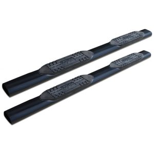 Non-slip running boards for vehicle safety and convenience.
