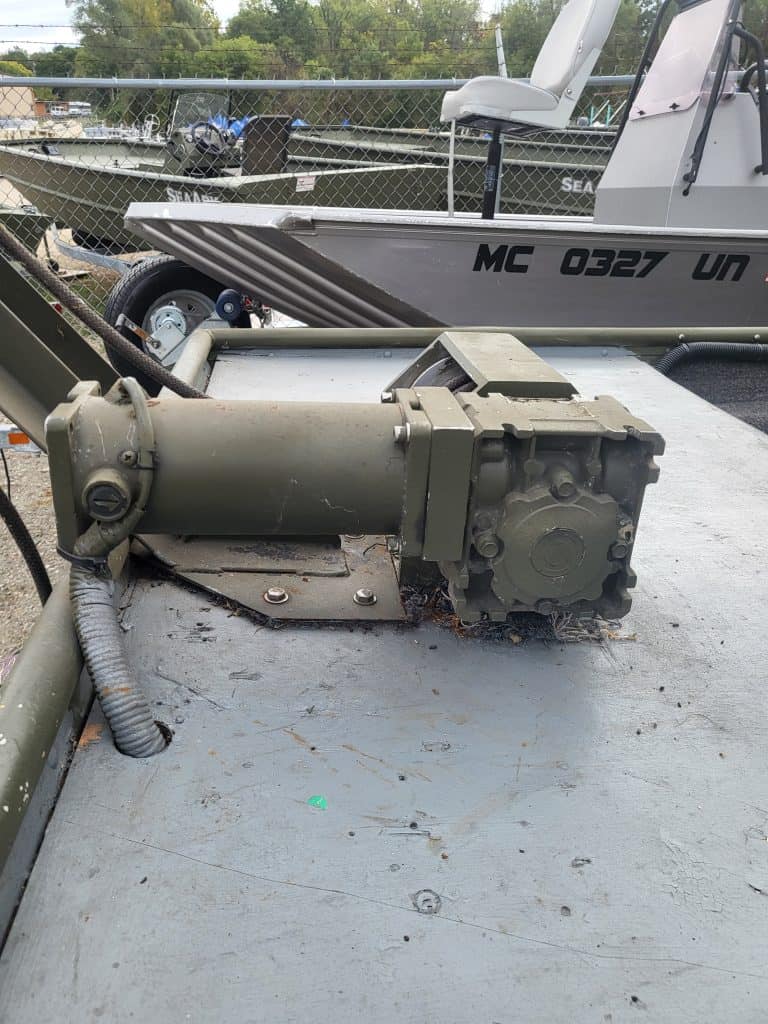 Used marine gearbox for Sea Nymph 1648 boat with 20 hp jet engine.