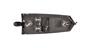 View of the Legacy RX 1860 boat with Mercury 90 Hp ELXPT engine from above.