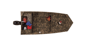 Durable boat cover for Lowe Boats Roughneck 1660 Tiller 2023.