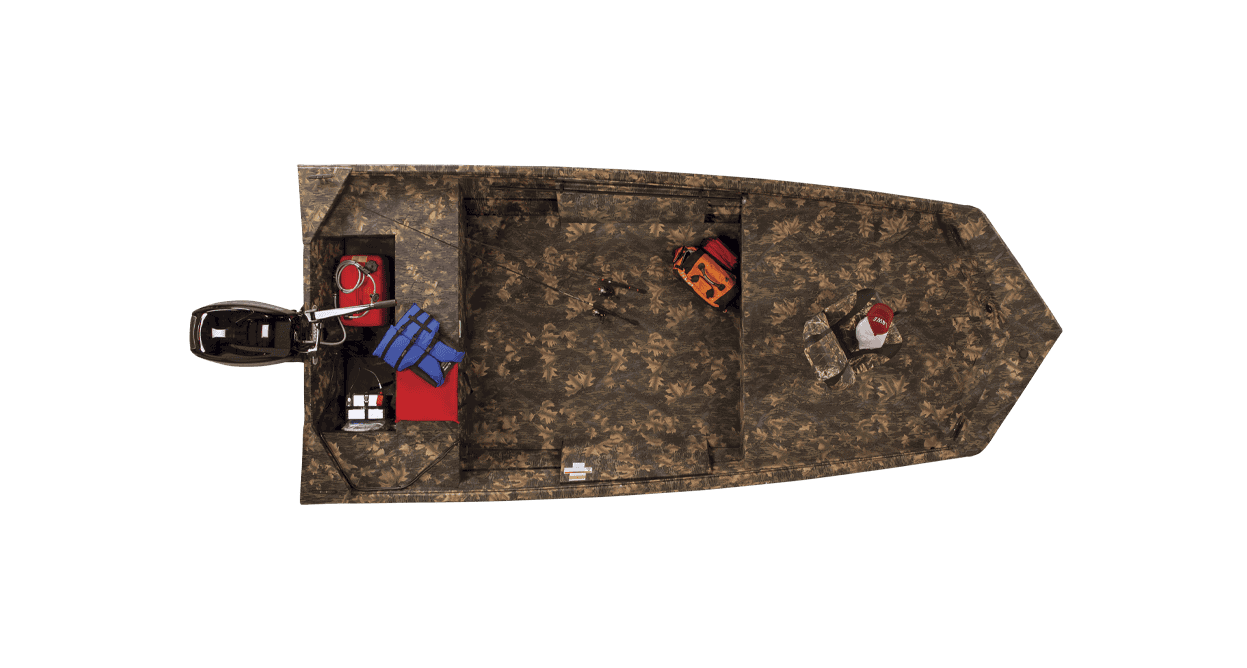 Durable boat cover for Lowe Boats Roughneck 1660 Tiller 2023.