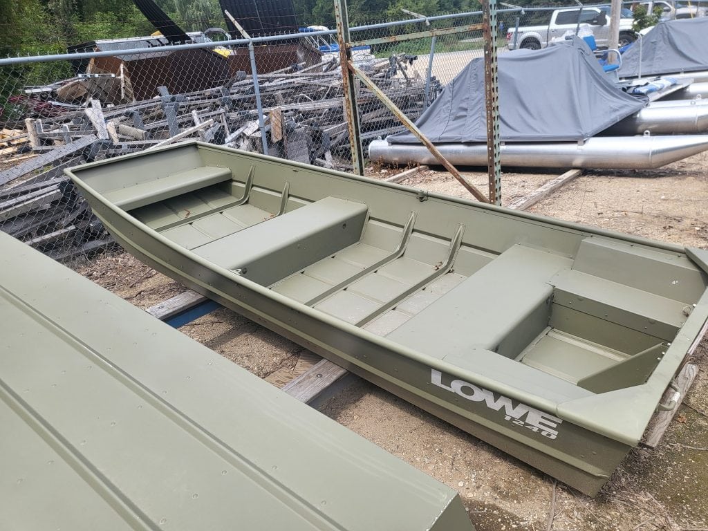 Lowe 1040 Jon aluminum boat for fishing and recreation 2024 model.