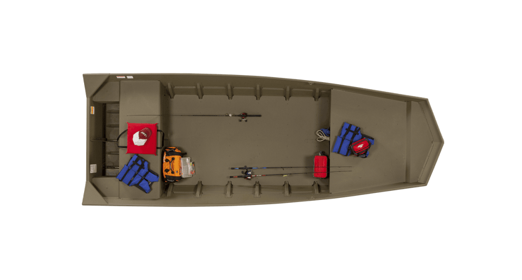Safe fishing boat storage with equipment and gear organized inside the boat. Perfect for anglers and outdoor enthusiasts.