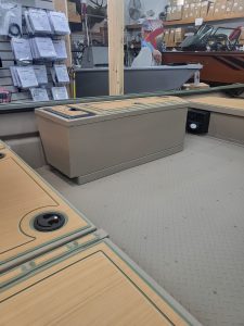 Durable storage box for boats at Camp and Cruise.