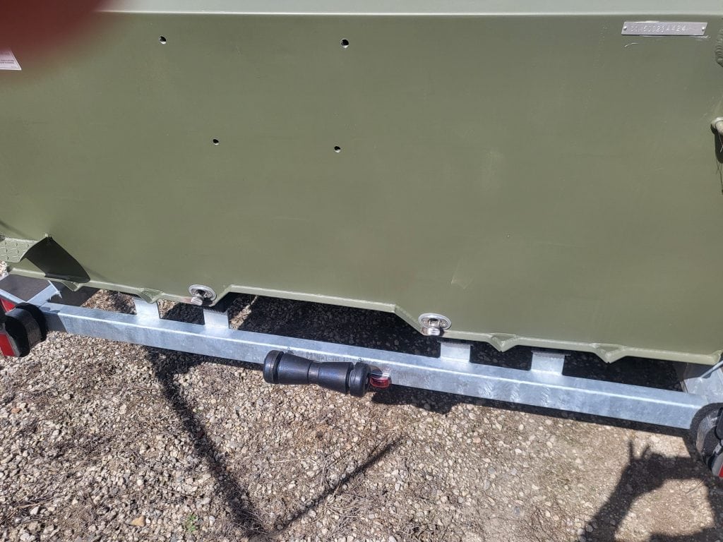 Close-up of marine equipment from Camp and Cruise for SeaArk 1872 JTCC.