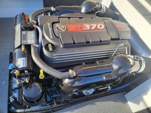Yamaha 370 horsepower engine on KingFisher boat for sale.