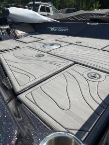 Durable, slip-resistant boat dock flooring for watercraft at Camp & Cruise.