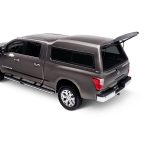 Durable pickup truck at Camp & Cruise with spacious cargo bed. Ideal for outdoor adventures and work needs.
