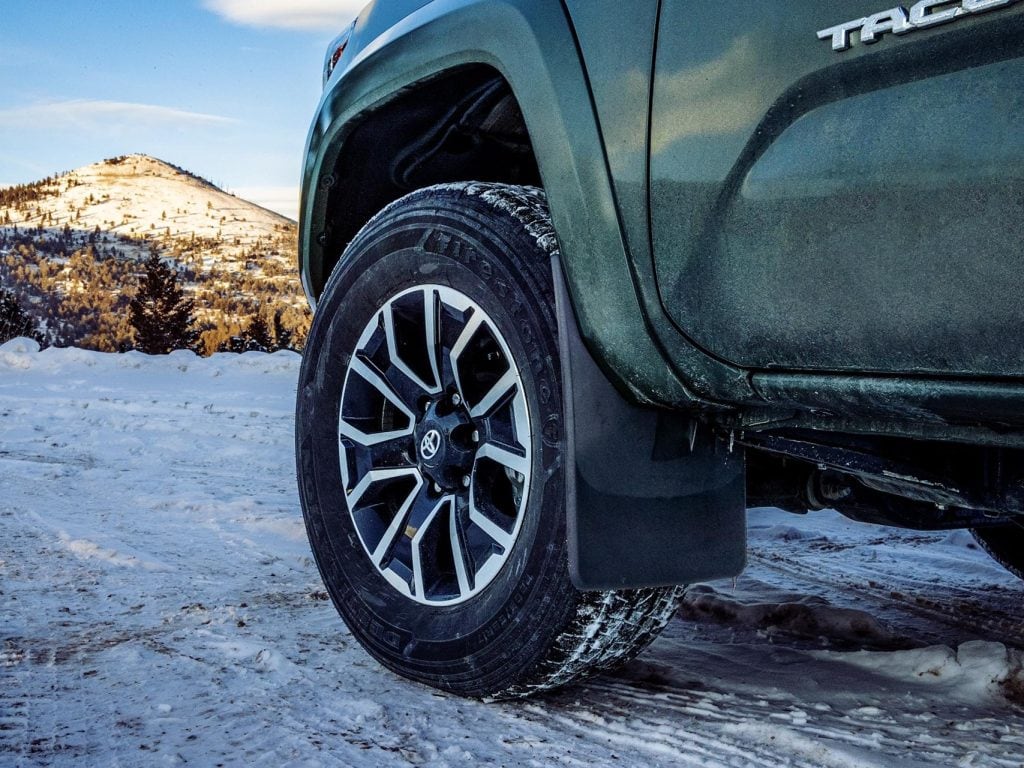 All-Terrain Tire on Rugged Winter Terrain.