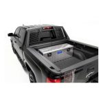 Durable, high-quality truck bed with toolbox for tools and gear at Camp & Cruise.