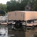 High-quality boat dock and pontoon cover for sale at Camp & Cruise.