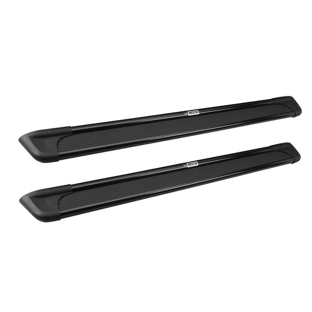High-quality black roof rack cross bars for vehicle transport.