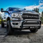 Bold RAM truck at Camp & Cruise showcasing power, performance, and reliability. Perfect for sports and outdoor enthusiasts.