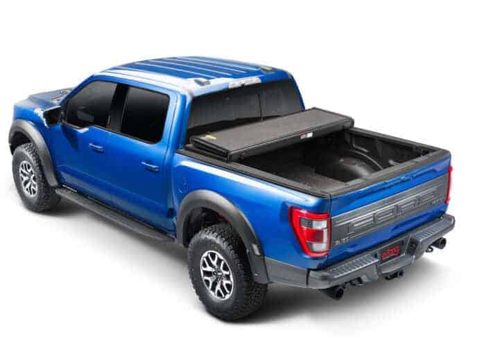 High-quality truck bed cover for Ford F-150, providing durability and security. Perfect for all your sports and outdoor gear.