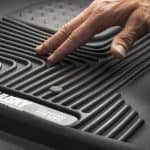 Custom car floor mat at Camp & Cruise for vehicle protection and durability.