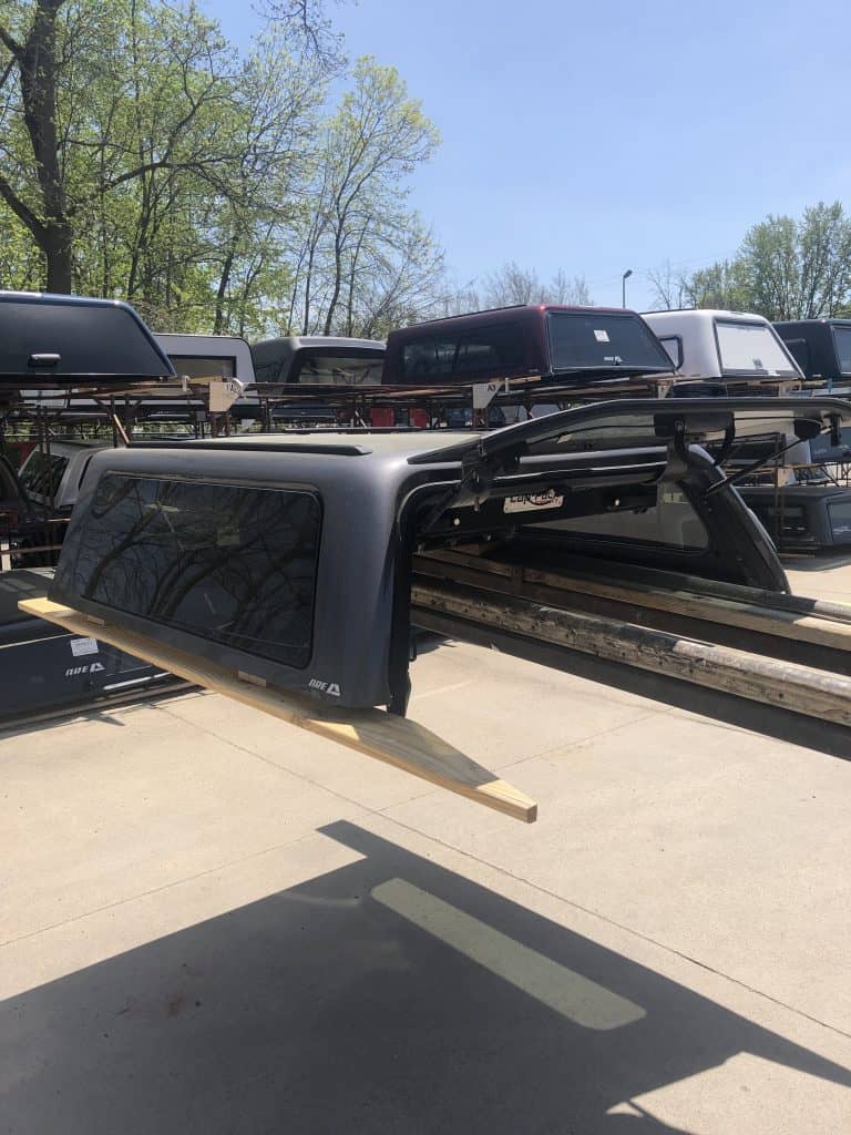 Custom truck bed cover and canopy for outdoor sports gear at Camp & Cruise.
