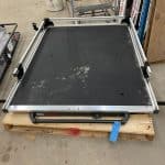 Lightweight mobile bed slide for safe, easy access to truck or RV bed storage.