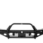 Durable black bumper guard for car protection at Camp & Cruise. Perfect for vehicle safety and customization.