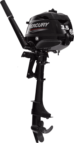 High-performance Mercury 3.5 HP outboard motor for boats, ideal for fishing and recreational boating.