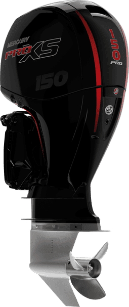 High-performance Mercury 150 Pro XS outboard engine for boating and fishing.