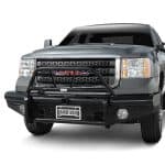 Enhanced GMC vehicle with heavy-duty front bull bar for safety and style.