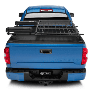 Durable roof rack and cargo management accessories for Toyota Tundra trucks.