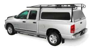 Roof rack truck with outdoor gear storage solution, ideal for sports and adventure equipment.