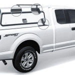 Versatile pickup truck with sports accessories, ideal for outdoor activities.