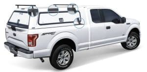 Versatile pickup truck with sports accessories, ideal for outdoor activities.