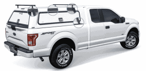 Versatile pickup truck with sports accessories, ideal for outdoor activities.