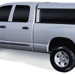 High-quality pickup truck featuring a durable truck cap for versatile storage and rugged performance.