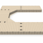 Durable outdoor composite deck boards for versatile patio construction.