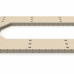 Durable wooden skate rink surface for sports and recreation.