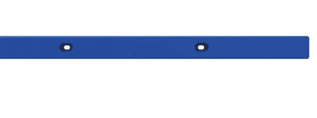 Durable blue metal sports equipment rack hook for gym, sports centers, and fitness facilities.