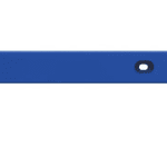 Durable blue metal sports equipment rack hook for gym, sports centers, and fitness facilities.