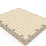 Soft interlocking foam mat for sports center activities and workouts.