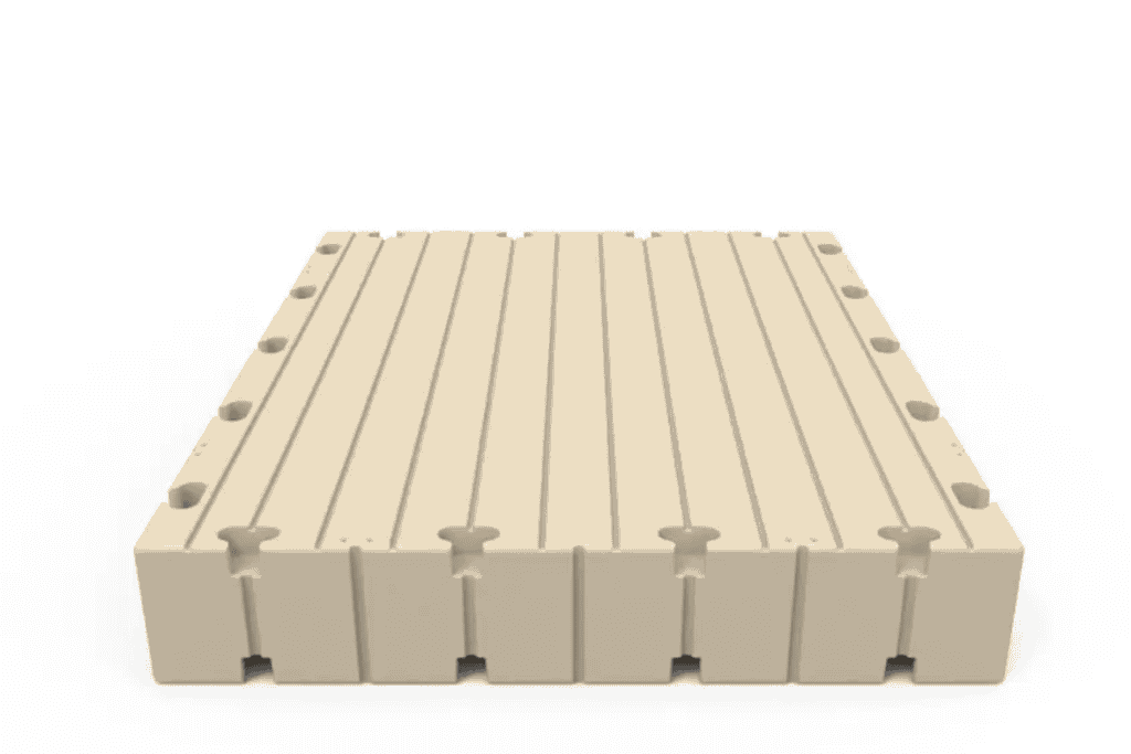 Durable modular sports floor tiles for gym floors and indoor courts.
