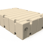 Durable sports equipment storage platform for gymnasiums, gyms, and sports centers.