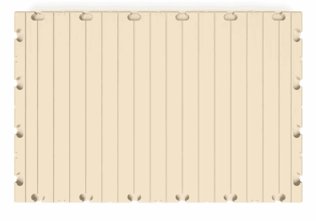 Outdoor sports surface at Camp & Cruise for basketball & tennis. Durable, recreational flooring.