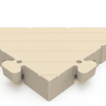 Versatile sports flooring tile for gyms and indoor courts.