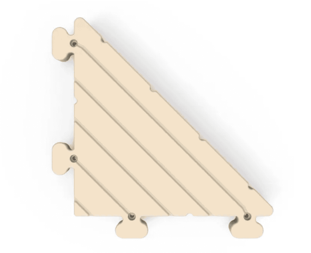 Durable puzzle rack ideal for sports equipment organization, perfect for gyms and sports centers.