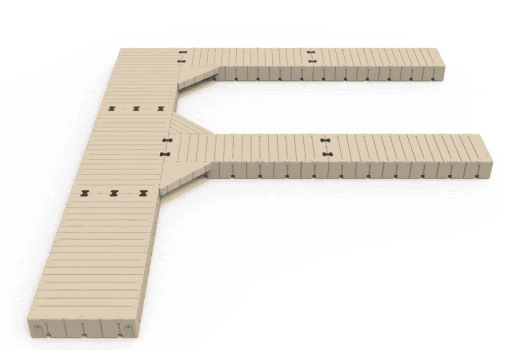 Durable wooden decking platform for sports and recreation in Camp & Cruise. Perfect for outdoor activities and fitness setups.