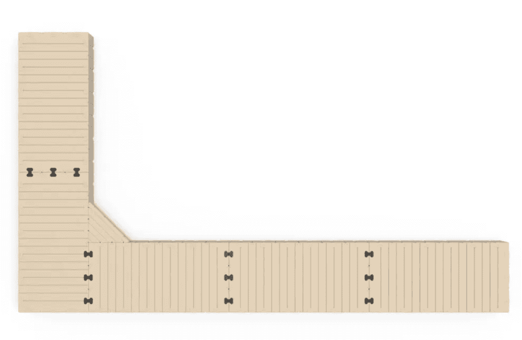 Durable wooden sports storage rack for gym, sports centers, and fitness facilities.