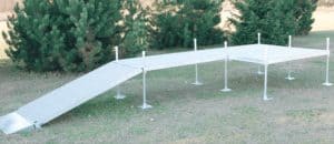 Aluminum portable ramp for sports and outdoor accessibility at Camp & Cruise.