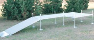 Aluminum portable ramp for sports and outdoor accessibility at Camp & Cruise.